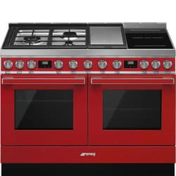 Smeg CPF120IGMPR four et cuisinière Combi Rouge A+