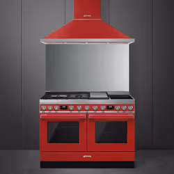 Smeg CPF120IGMPR four et cuisinière Combi Rouge A+