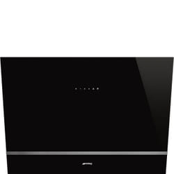 Smeg KV28N hotte Monté au mur Noir 666 m³/h A
