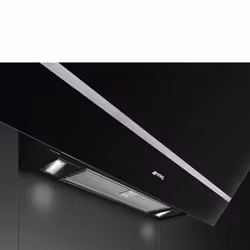 Smeg KV28N hotte Monté au mur Noir 666 m³/h A