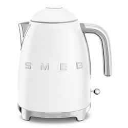 Smeg KLF03WHMEU, 1,7 L, 2400 W, Blanc, Plastique, Acier inoxydable, Indicateur de niveau d'eau, Arrêt de sécurité en cas de s ...