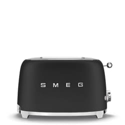 Smeg TSF01BLMEU grille-pain 6 2 part(s) 950 W Noir, Acier inoxydable