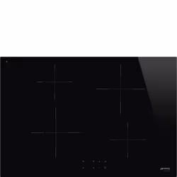 Smeg SI2741D, Noir, Intégré, 75 cm, Plaque avec zone à induction, Verre-céramique, 4 zone(s)