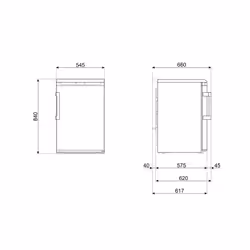 Smeg FA120E frigo combine Pose libre 114 L E Blanc