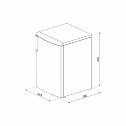 Smeg CV102F congélateur Congélateur vertical Sous comptoir 85 L F Blanc