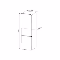 Smeg CF33SF réfrigérateur-congélateur Pose libre 295 L F Argent