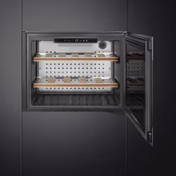 Smeg CVI321X3 refroidisseur à vin Refroidisseur de vin compresseur Intégré Noir, Acier inoxydable 21 bouteille(s)