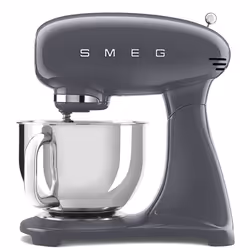 Smeg SMF03GREU, Robot mixer, Gris, Batteur, Mélange, 1 m, 4,8 L, Foie
