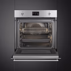 Smeg Classic SO6302M2X four 68 L Noir, Acier inoxydable