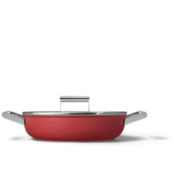 Smeg CKFD2811RDM fait-tout Rouge Aluminium, Acier inoxydable 3,7 L 28 cm