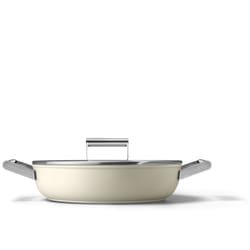 Smeg CKFD2811CRM fait-tout Crème Aluminium, Acier inoxydable 3,7 L 28 cm