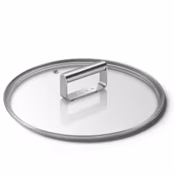 Smeg CKFL2401 couvercle Rond Acier inoxydable, Transparent