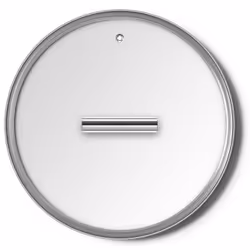 Smeg CKFL2801 couvercle Rond Acier inoxydable, Transparent