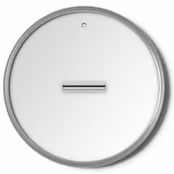 Smeg CKFL3001 couvercle Rond Acier inoxydable, Transparent