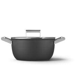 Smeg CKFC2411BLM fait-tout Noir Aluminium, Acier inoxydable 4,6 L 24 cm