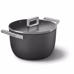 Smeg CKFC2611BLM fait-tout Noir Aluminium, Acier inoxydable 7,7 L 26 cm