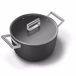 Smeg CKFC2611BLM fait-tout Noir Aluminium, Acier inoxydable 7,7 L 26 cm