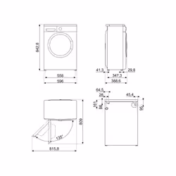 Smeg LBW40CIT 4 kg 1000 tr/min Blanc