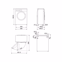 Smeg LBW62PCIT 6kg 1200 tr/min Blanc