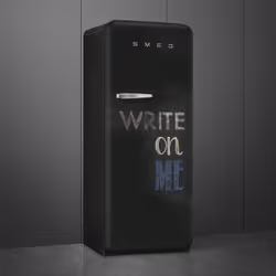 Smeg FAB28RDBB5 frigo combine Pose libre 270 L D Noir, Multicolore