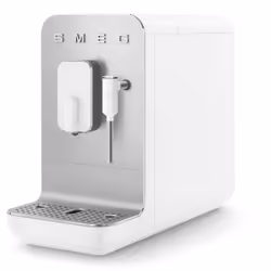 Smeg BCC02WHMEU, Machine à expresso, 1,4 L, Café en grains, Café moulu, Broyeur intégré, 1350 W, Gris, Blanc