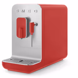 Smeg BCC02RDMEU, Machine à expresso, 1,4 L, Café en grains, Café moulu, Broyeur intégré, 1350 W, Rouge