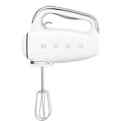 Smeg HMF01WHEU, Batteur à main, Blanc, Mélange, 1,5 m, Boutons, Foie, Chine