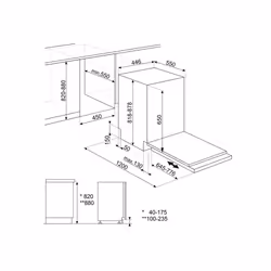 Smeg ST4522IN lave-vaisselle Entièrement intégré 9 couverts E