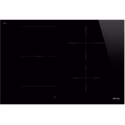 Smeg Universal SI1M4744D, Noir, Intégré, 75 cm, Plaque avec zone à induction, Verre-céramique, 4 zone(s)