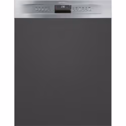 Smeg PL254CX, Semi-intégré, Taille maximum (60 cm), Gris, Acier inoxydable, Boutons, LED