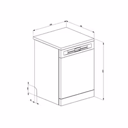 Smeg LVS292DN lave-vaisselle Pose libre 13 couverts D