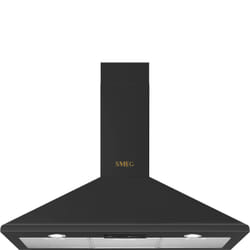 Smeg KSED95COA hotte Monté au mur Noir 595 m³/h B
