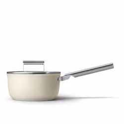 Smeg CKFS2011CRM, Plat à cuisson, Rond, Aluminium, Acier inoxydable, Crème, PTFE, Acier inoxydable