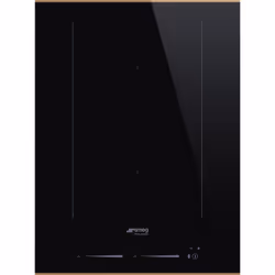 Smeg Dolce Stil Novo SIM6323R, Noir, Intégré, 38 cm, Plaque avec zone à induction, Verre-céramique, 2 zone(s)