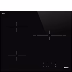 Smeg Universal SE263TD1, Noir, Intégré, 60 cm, Verre-céramique, 3 zone(s), 3 zone(s)