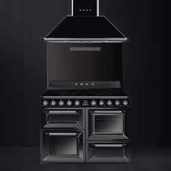 Smeg TR4110IBL2 four et cuisinière Plaque avec zone à induction Noir A