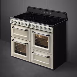 Smeg TR4110IP2 four et cuisinière Plaque avec zone à induction Crème A