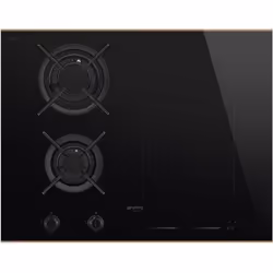 Smeg Dolce Stil Novo PM6643R, Noir, Intégré, 65 cm, Combi, Verre-céramique, 4 zone(s)