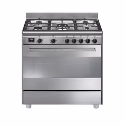 Smeg Concert BG91CTX2, Cuisinière, Acier inoxydable, Rotatif, Acier inoxydable, Devant, Gaz