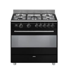Smeg Master BG91CTN2 four et cuisinière Gaz Noir, Acier inoxydable A