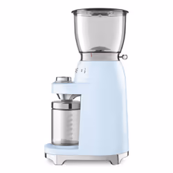 Smeg CGF11PBEU appareil à moudre le café 150 W Bleu, Transparent
