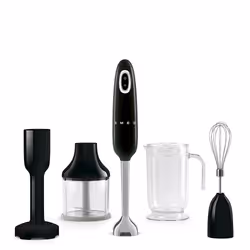 Smeg HBF22BLEU, Mélangeur par immersion, 1,5 m, 700 W, Noir, Acier inoxydable