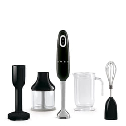 Smeg HBF22BLEU blender Mélangeur par immersion 700 W Noir, Acier inoxydable