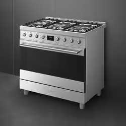 Smeg Symphony C9GMX2 Cuisinière gaz 115 L Acier inoxydable classe A - Vue supplémentaire 4