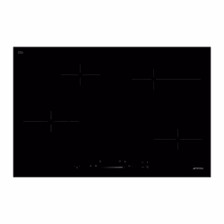 Smeg TAQUE ELECTRIQUE SE484EMTD, Noir, Comptoir, 80 cm, Céramique, Verre-céramique, 4 zone(s)