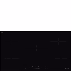 Smeg Universal SE495ETD, Noir, Intégré, 90 cm, Céramique, Verre-céramique, 5 zone(s)