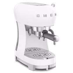 Smeg ECF02WHEU, Machine à expresso, 1,1 L, Café moulu, 1350 W, Blanc