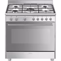 Smeg SX91GM, Cuisinière, Acier inoxydable, Rotatif, Acier inoxydable, Acier inoxydable, Acier inoxydable