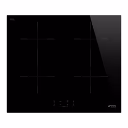 Smeg Universal SIB2641D, Noir, Intégré, 60 cm, Plaque avec zone à induction, Verre, 4 zone(s)