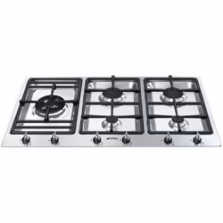 Smeg PS9062, Acier inoxydable, Intégré, Gaz, 5 zone(s), 5 zone(s), Extra large